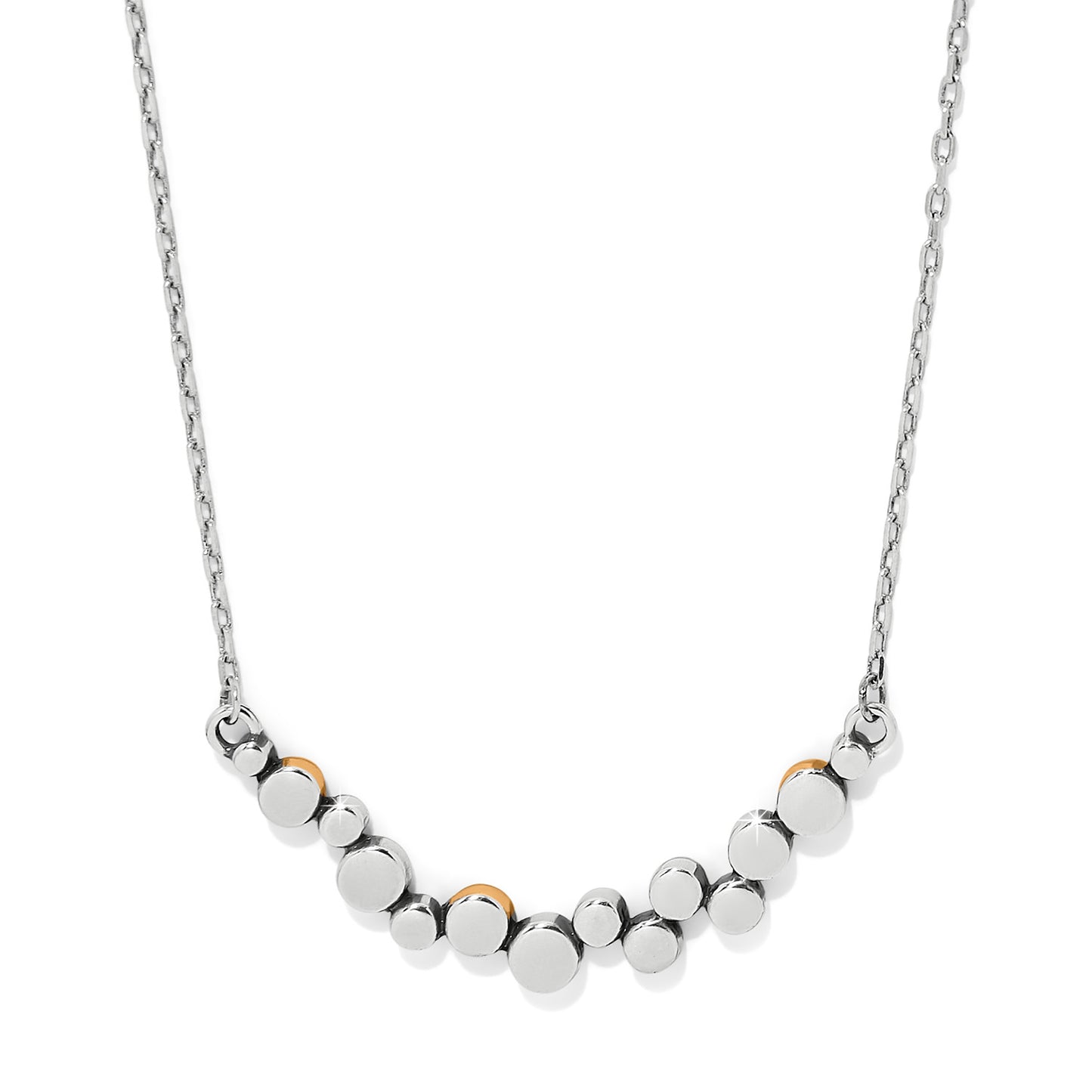 Brighton Pebble Crescent Bar Necklace-Mixed