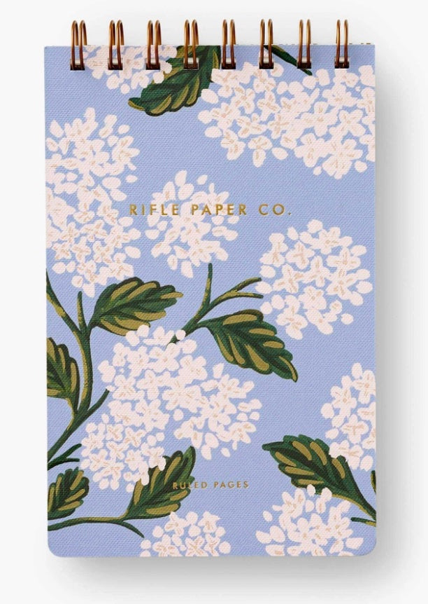 Rifle Paper Co. "Hydrangea" Desktop Spiral Notepad