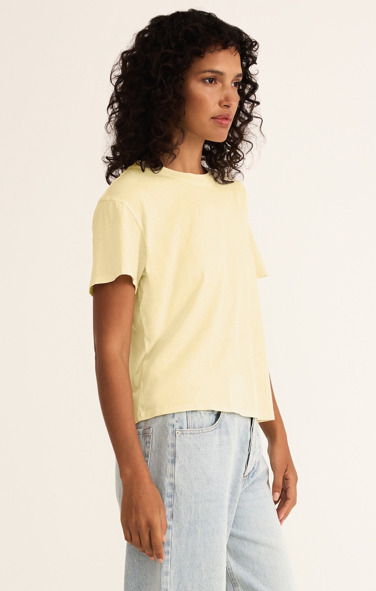 Z Supply Go To Tee-Mellow Yellow