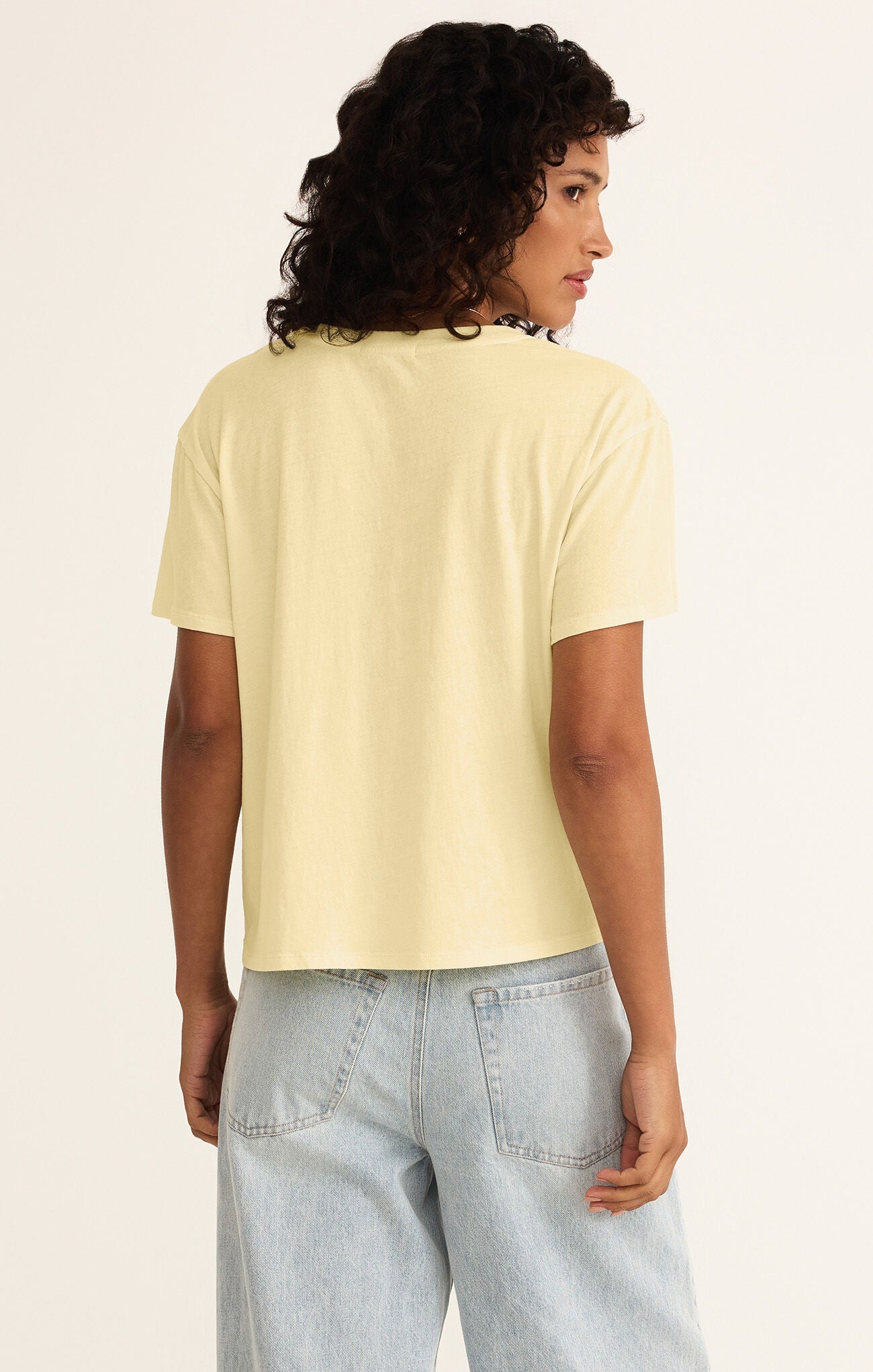 Z Supply Go To Tee-Mellow Yellow