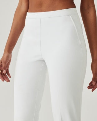 Spanx "On the Go" Ankle Slim Straight Pant with Ultimate Opacity Technology-Bright White