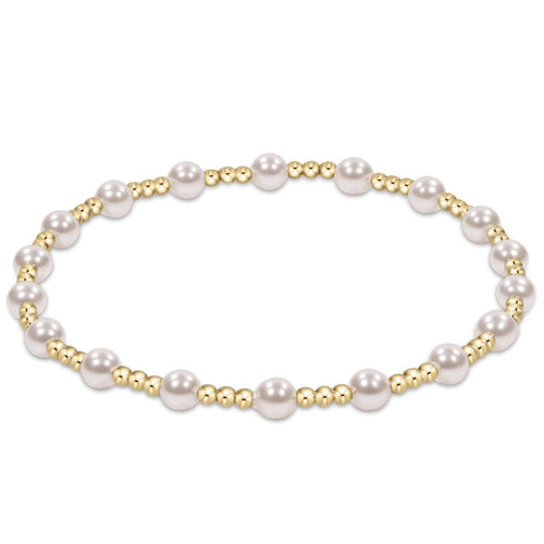 Enewton Extends “Classic Sincerity” Pattern 4mm Bead Bracelet - Pearl