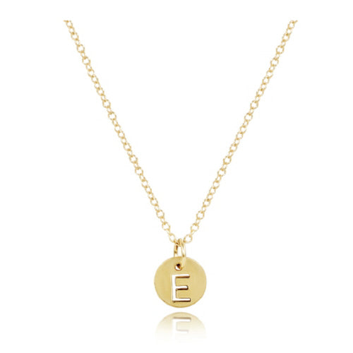 Enewton 16" Necklace-Respect Small Gold Disc - V