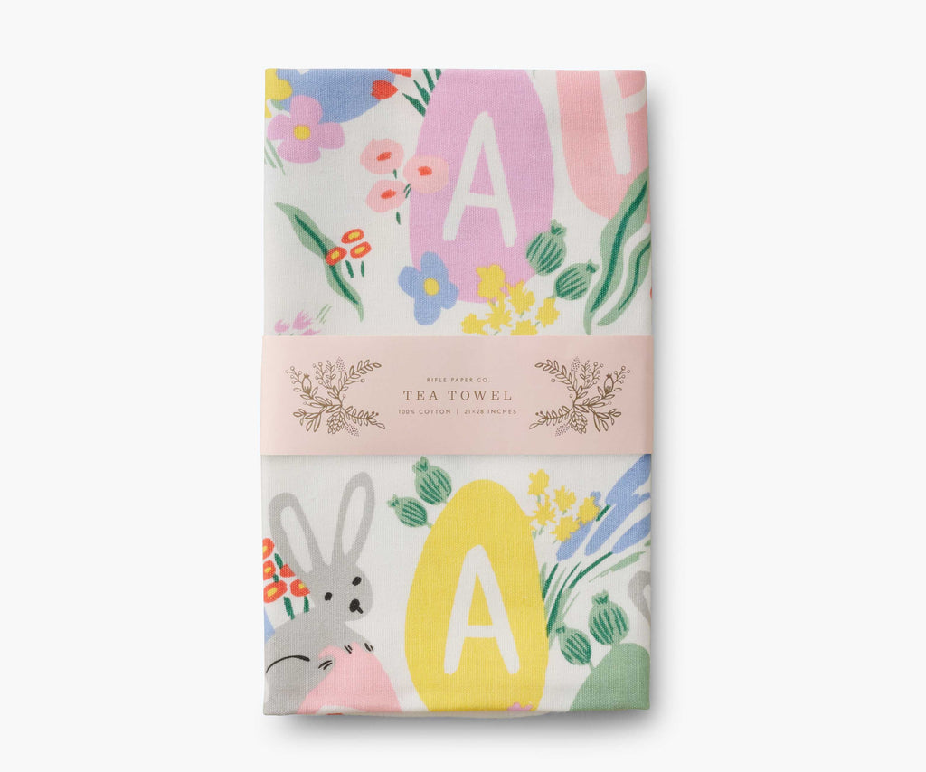 Rifle Paper Co. "Happy Easter" Tea Towel