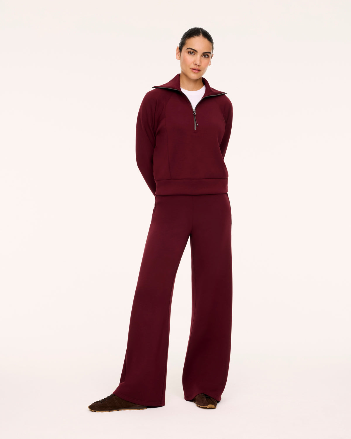 Spanx AirEssentials Half Zip - Vino