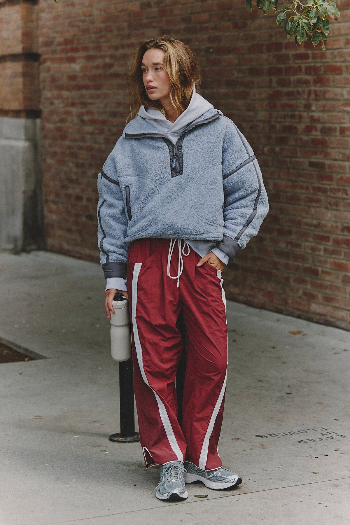 Free People Movement "Mountain High" 1/2 Zip-Steel Combo