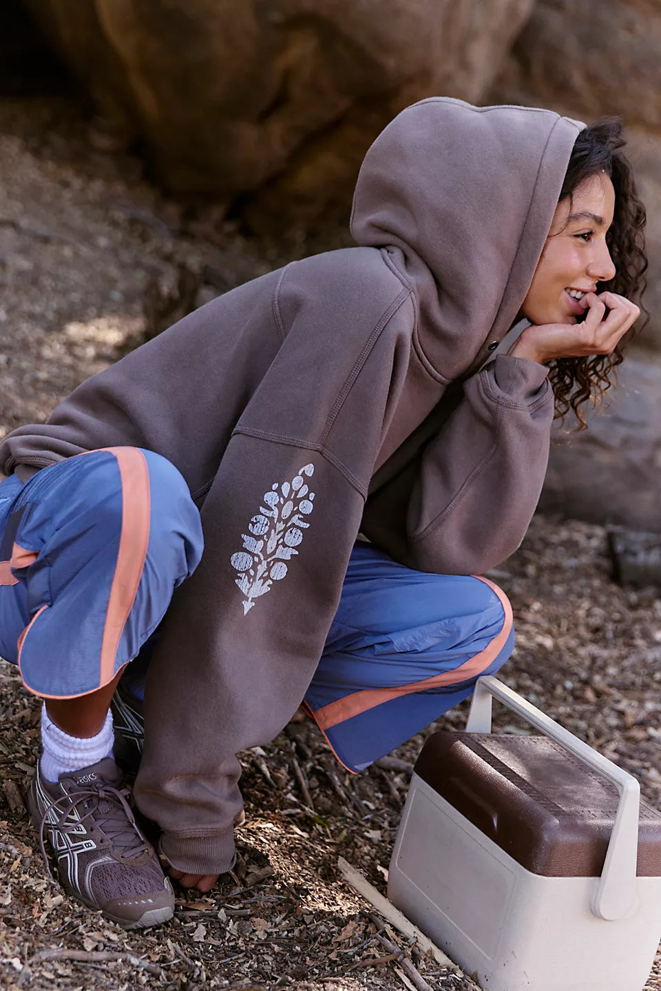 Free People Movement "Final Call Buti Sleeve Hoodie" - Sandstorm Combo