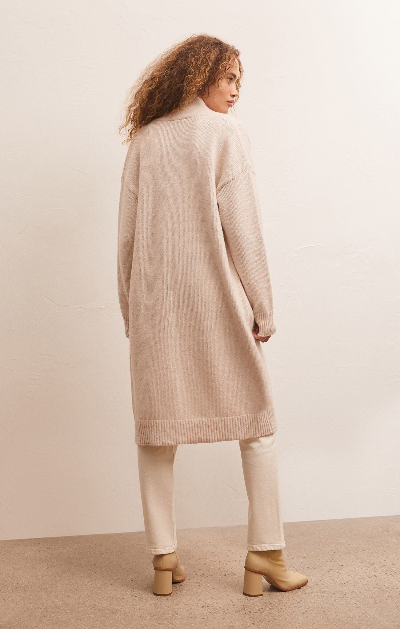 Z Supply Phoebe Duster Sweater-Light Oatmeal Heather