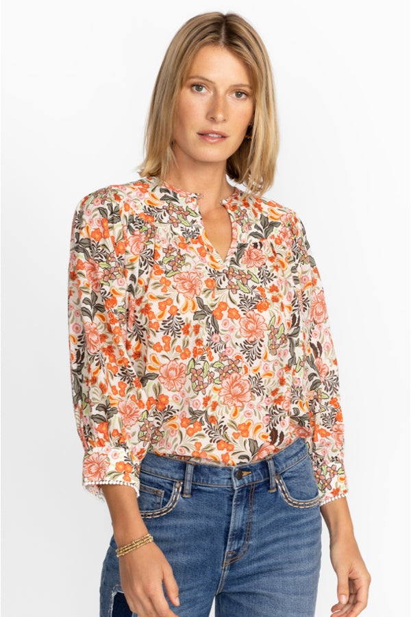 Johnny Was Valencia Circle Yoke Blouse-Multi