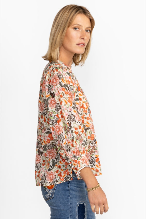Johnny Was Valencia Circle Yoke Blouse-Multi