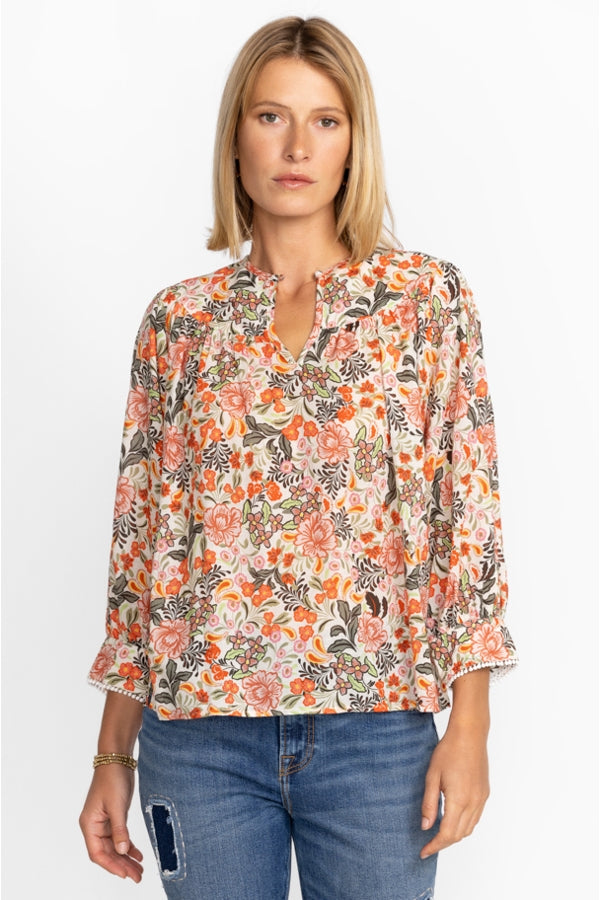 Johnny Was Valencia Circle Yoke Blouse-Multi