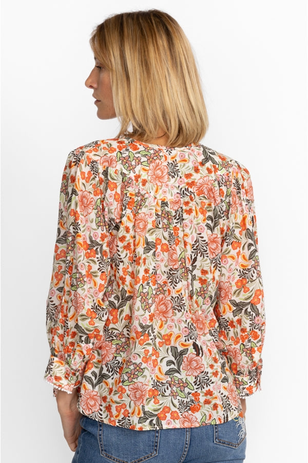 Johnny Was Valencia Circle Yoke Blouse-Multi