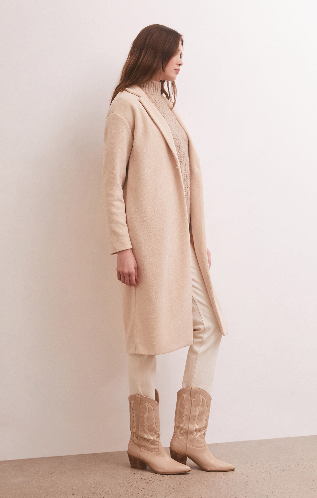 Z Supply Mason Coat-Light Oatmeal Heather
