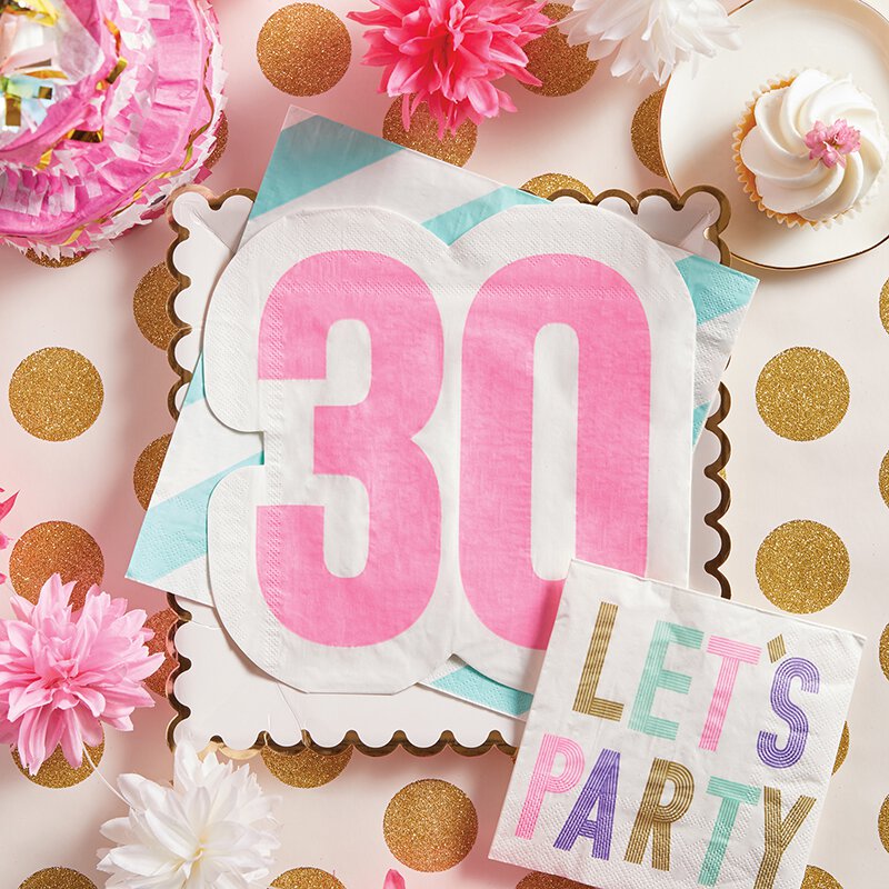 Jumbo "30" Milestone Napkin