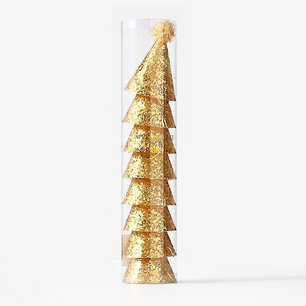 Paper Source “Gold Glitter” Mini Party Hats