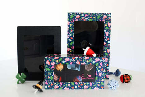 M4B Nora Fleming 6 Piece Keepsake Box-Floral