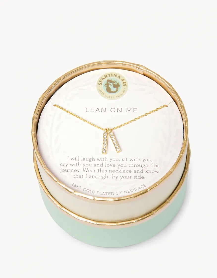 Spartina 449 SLV Necklace- Lean on Me/Double Bars