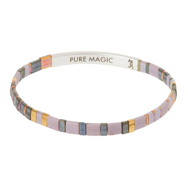 Scout Curated "Good Karma Miyuki Bracelet | Pure Magic - Dusk/Silver