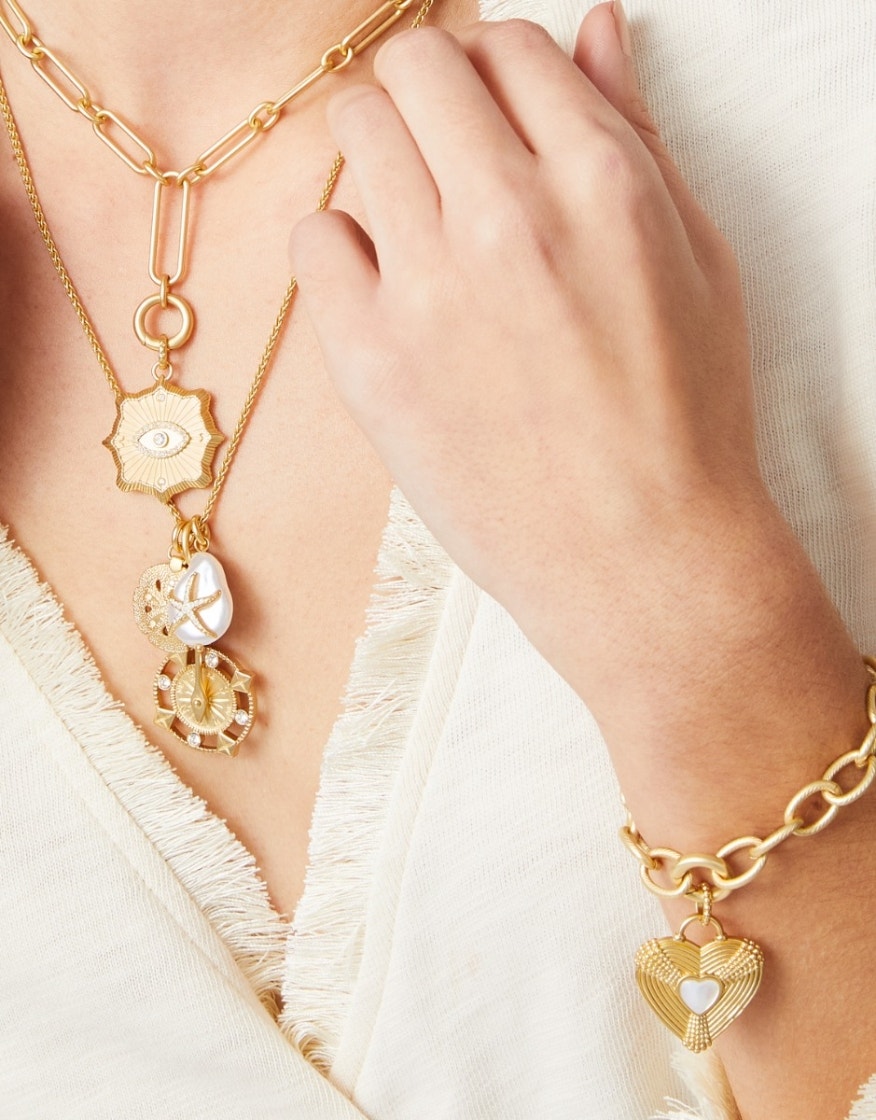 Spartina 449 Always Charm Bracelet 7-8.25"