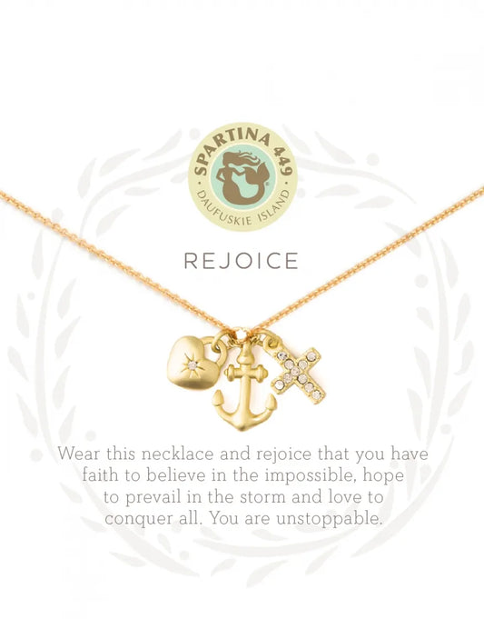 Spartina 449 Sea La Vie 18" Necklace - Rejoice/Faith, Hope and Love