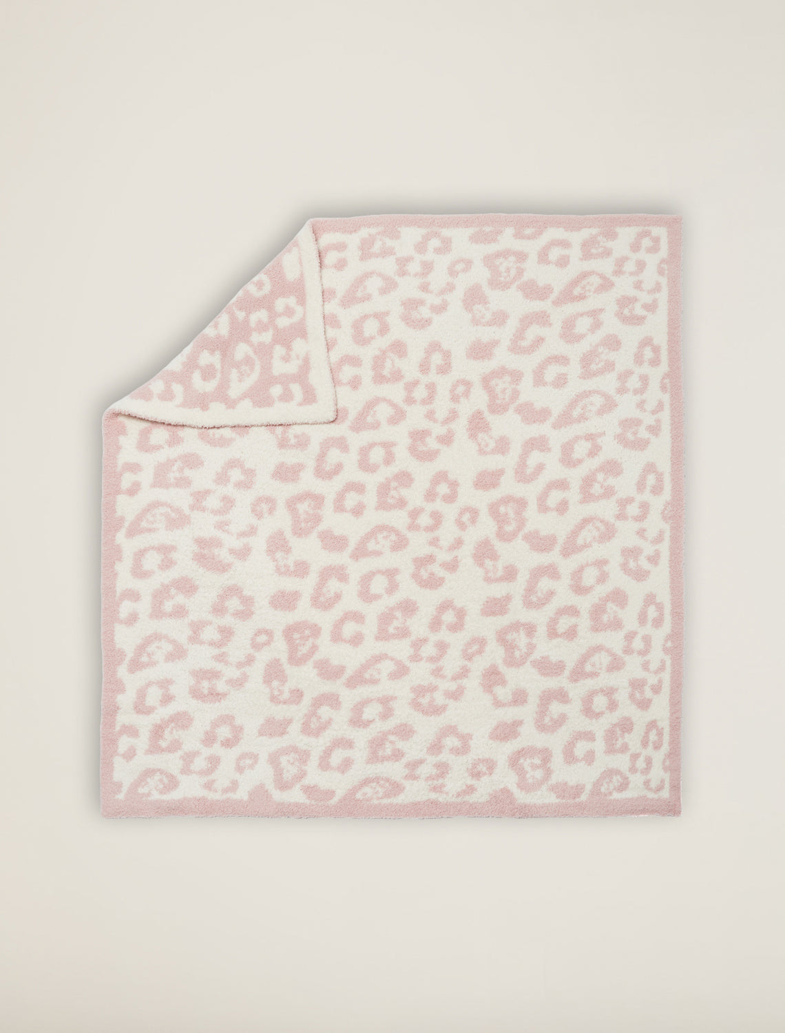 Barefoot Dreams CozyChic® Barefoot in the Wild® Baby Blanket-Dusty Rose/Cream
