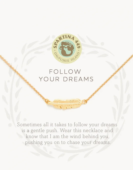 Spartina 449 Sea Le Vie Necklace - Follow Your Dreams/Feather