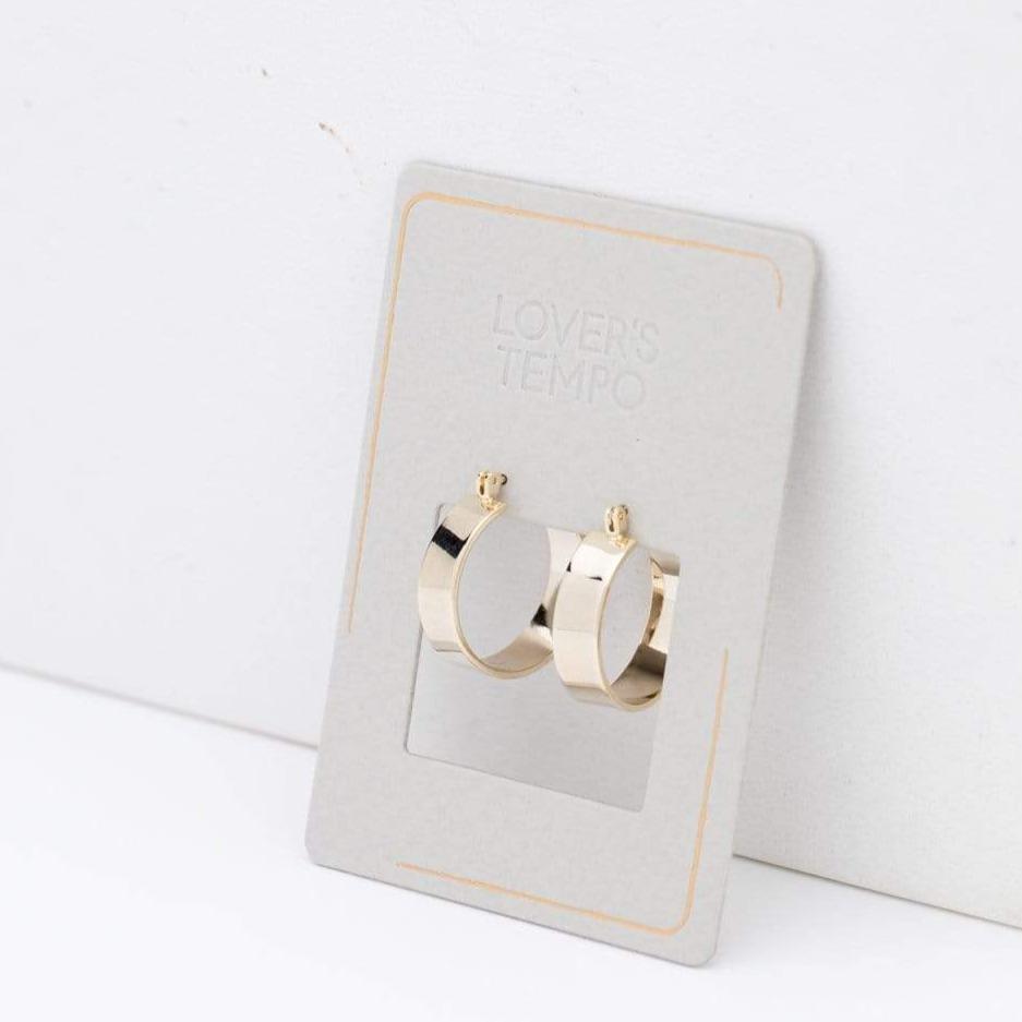 Lovers Tempo “Chloe” Hoop Earrings-Gold