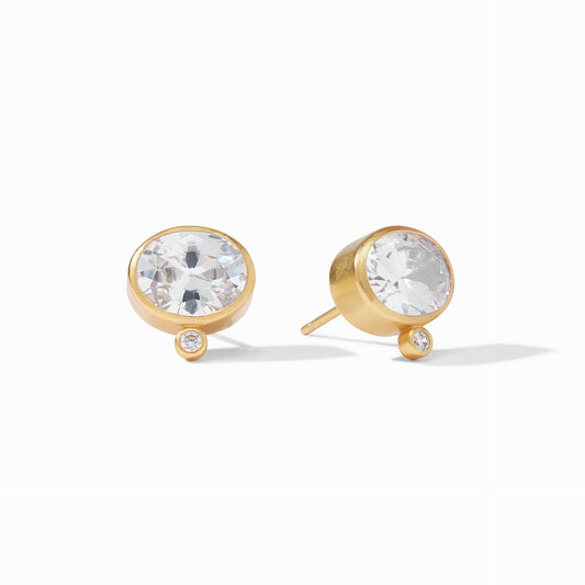 Julie Vos “Antonia” Stud-Gold CZ