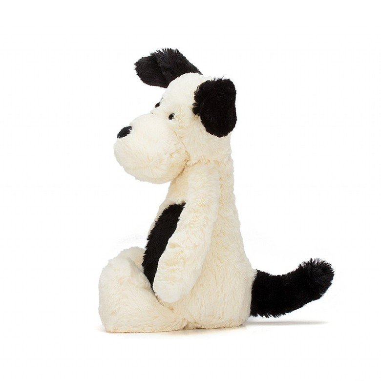 Jellycat Bashful Cream & Black Puppy (Rufferty) - Medium
