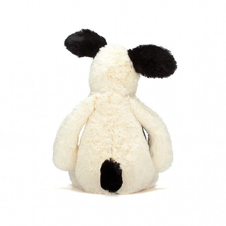 Jellycat Bashful Cream & Black Puppy (Rufferty) - Medium