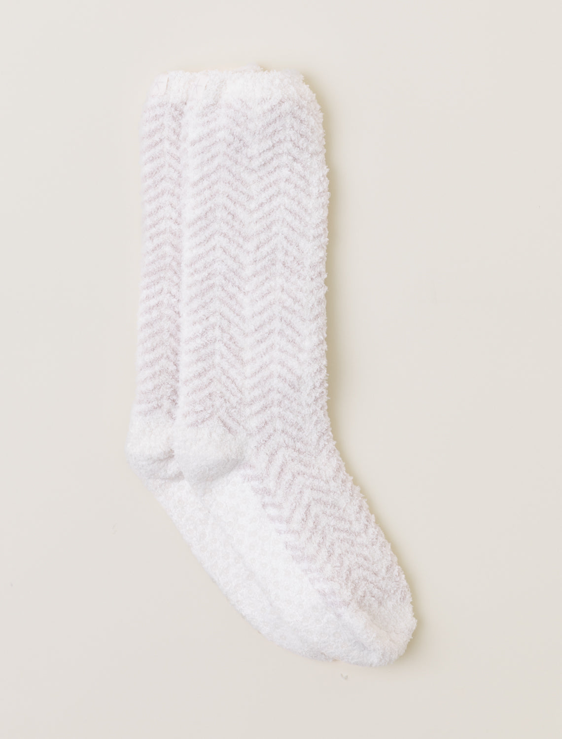 Barefoot Dreams CozyChic® Women's Herringbone Socks-Cream/Stone