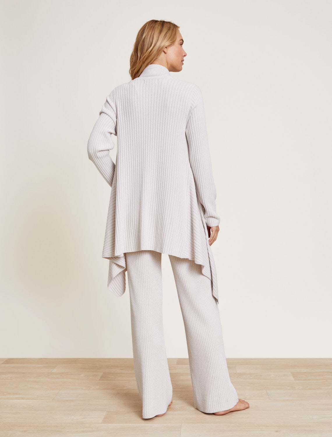 Barefoot Dreams CozyChic Ultra Lite® Draped Shawl Collar Cardi-Almond