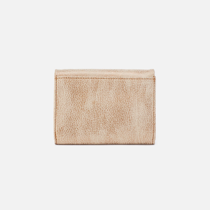 Hobo Bags "Lumen" Medium Bifold Compact Wallet-Gold Leaf