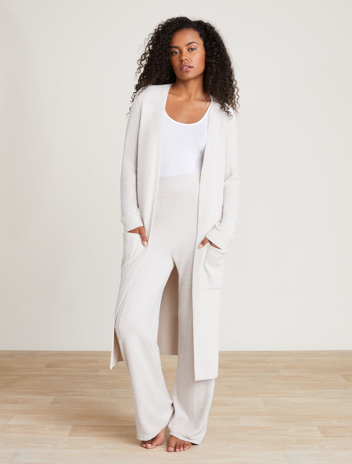 Barefoot Dreams CozyChic Ultra Lite® Long Cardi-Sand Dune