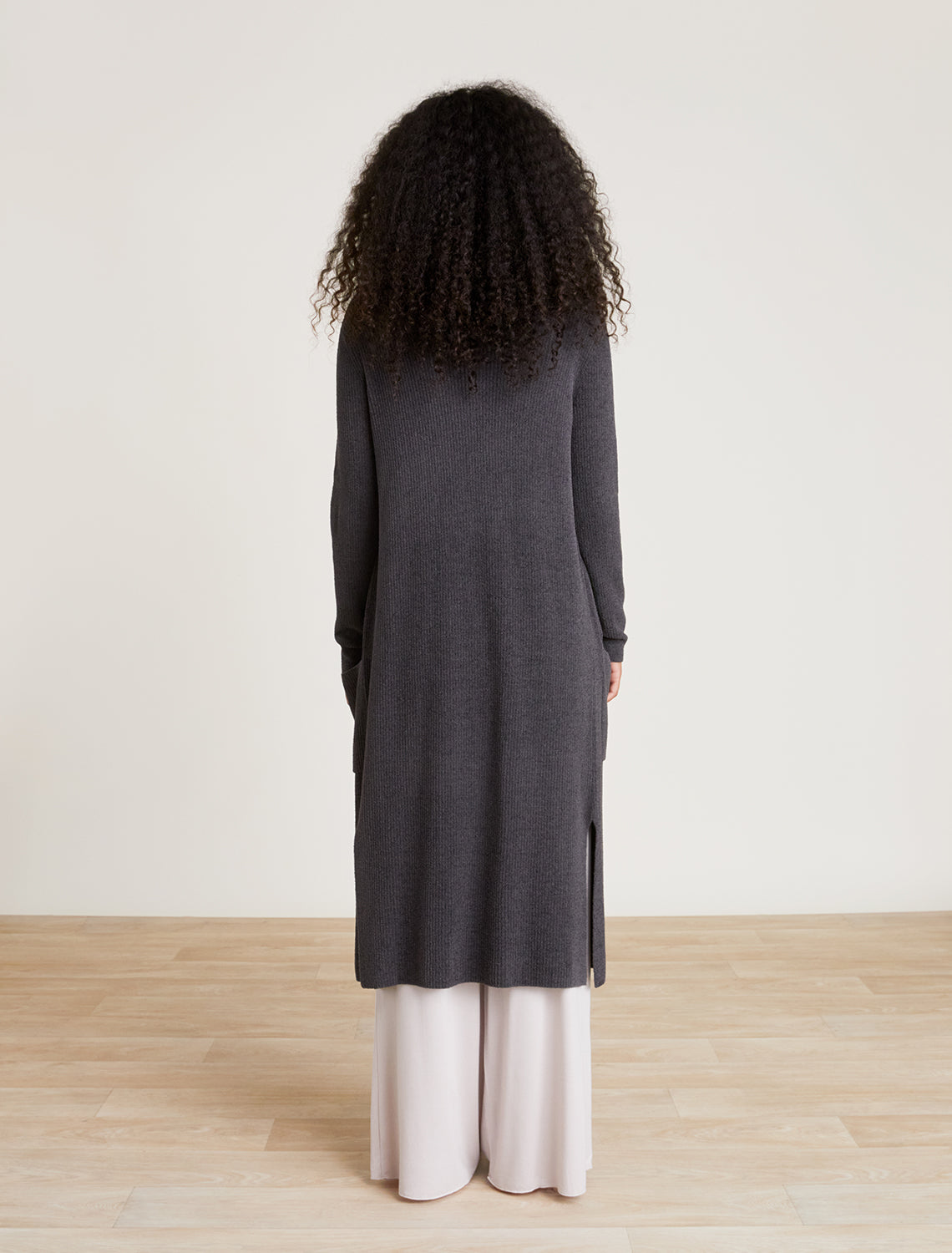 Barefoot Dreams CozyChic Ultra Lite Long Cardi-Carbon