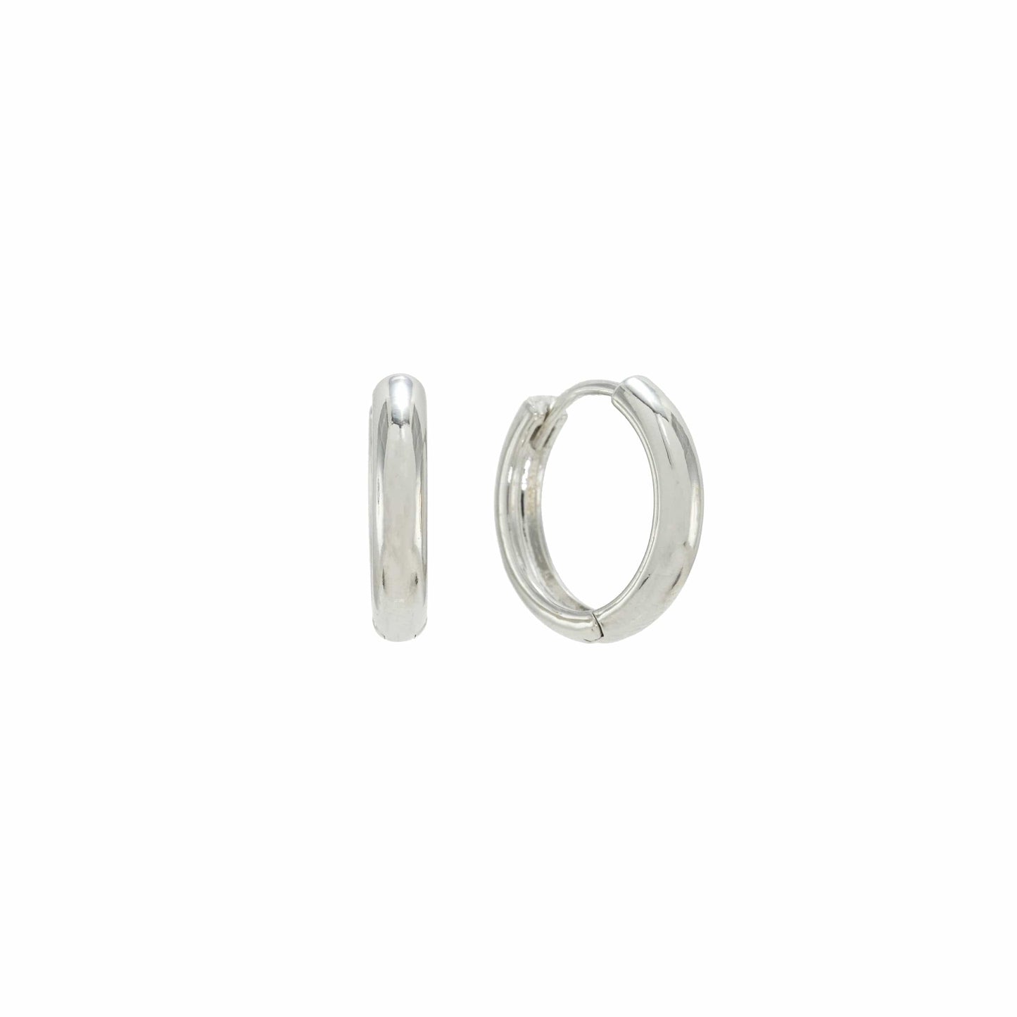 Lover’s Tempo “Bea” 15 mm Hoop Earrings- Silver