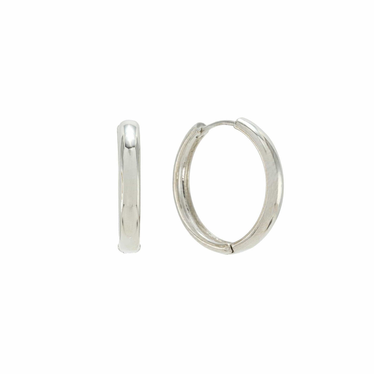 Lover’s Tempo “Bea” 20mm Hoop Earrings-Silver