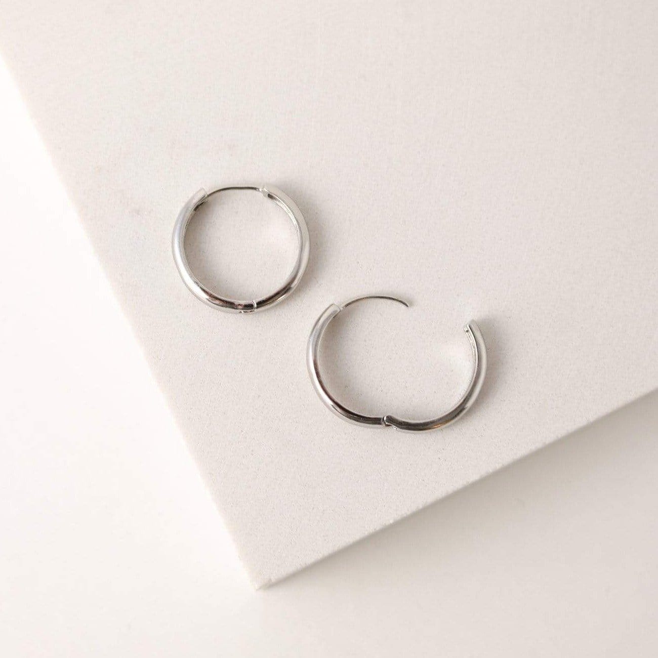 Lover’s Tempo “Bea” 20mm Hoop Earrings-Silver