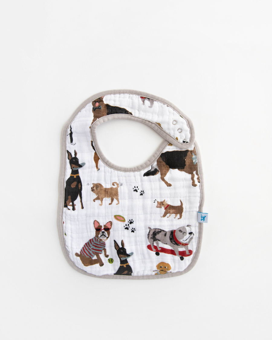 Little Unicorn Cotton Muslin Classic Bib 3 Pack - Woof
