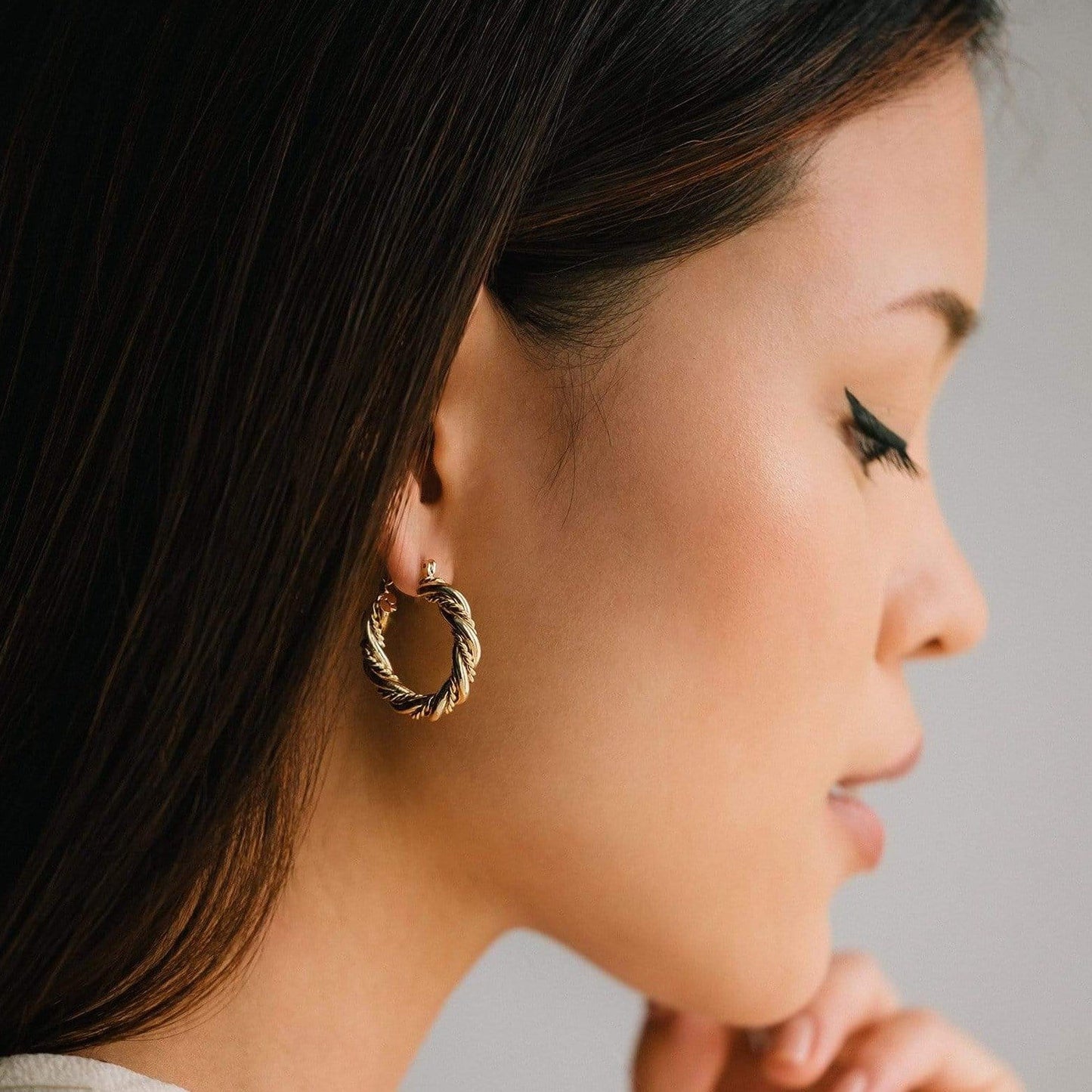 Lovers Tempo “Jessie” Hoop Earrings-Gold