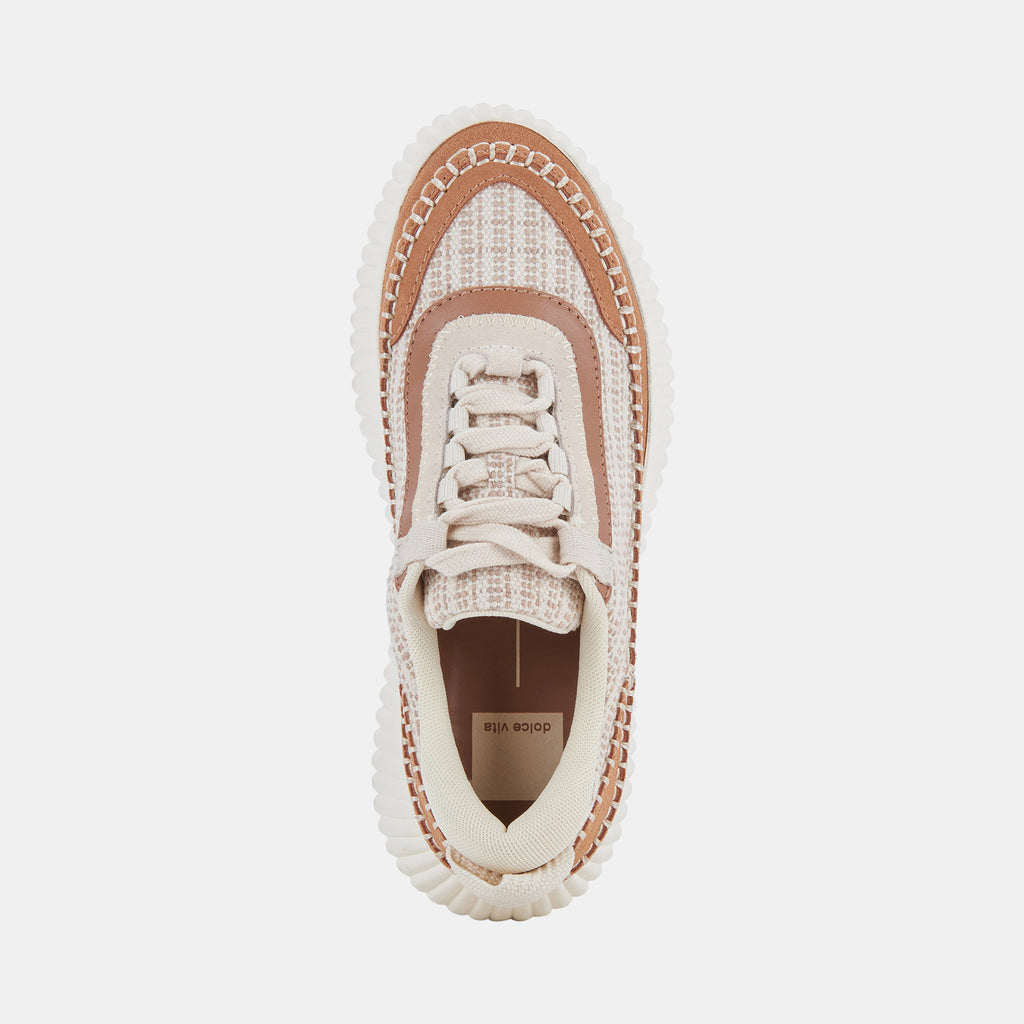Dolce Vita "Dolen" Sneaker-Brown Multi Woven