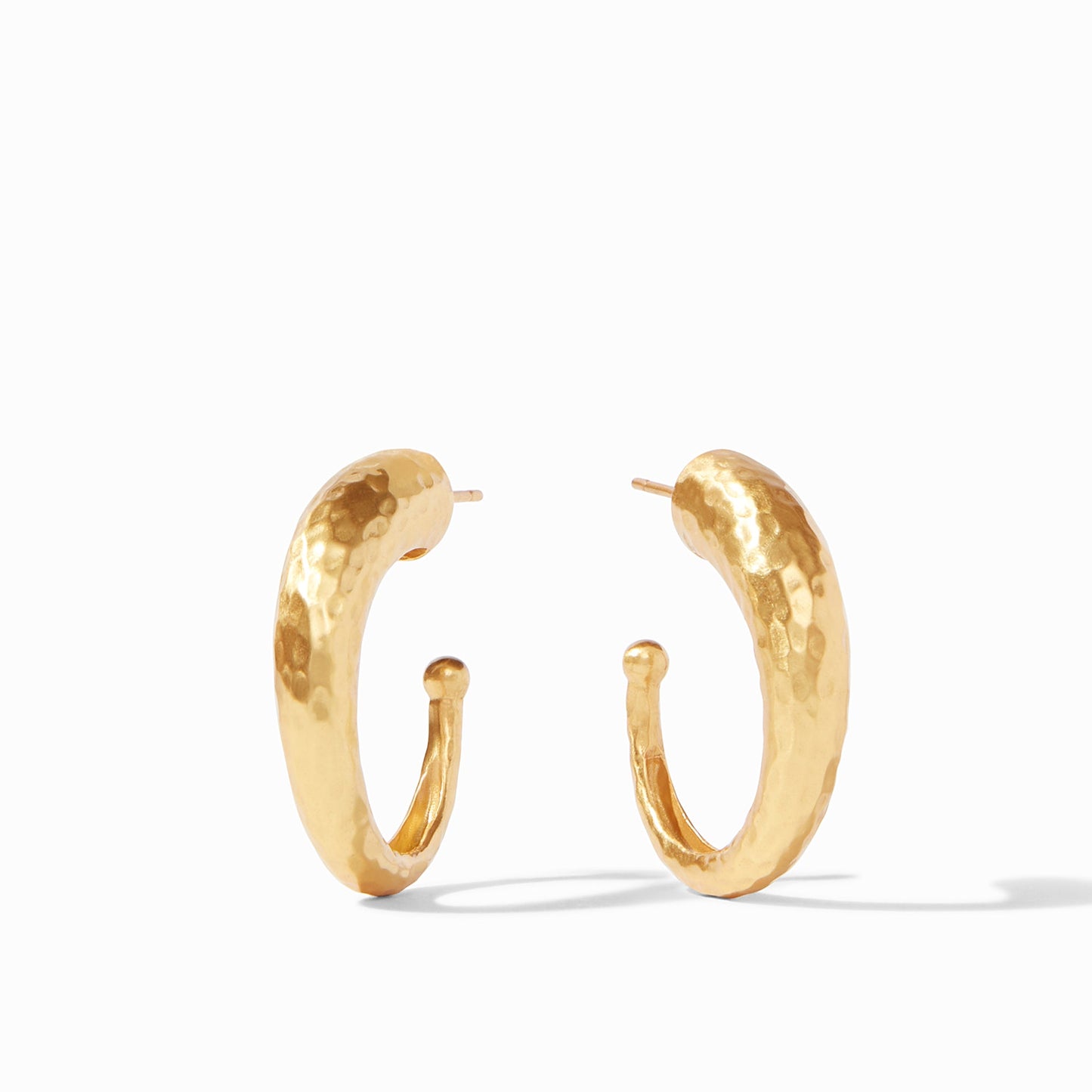 Julie Vos "Hammered" Hoop Gold- Medium
