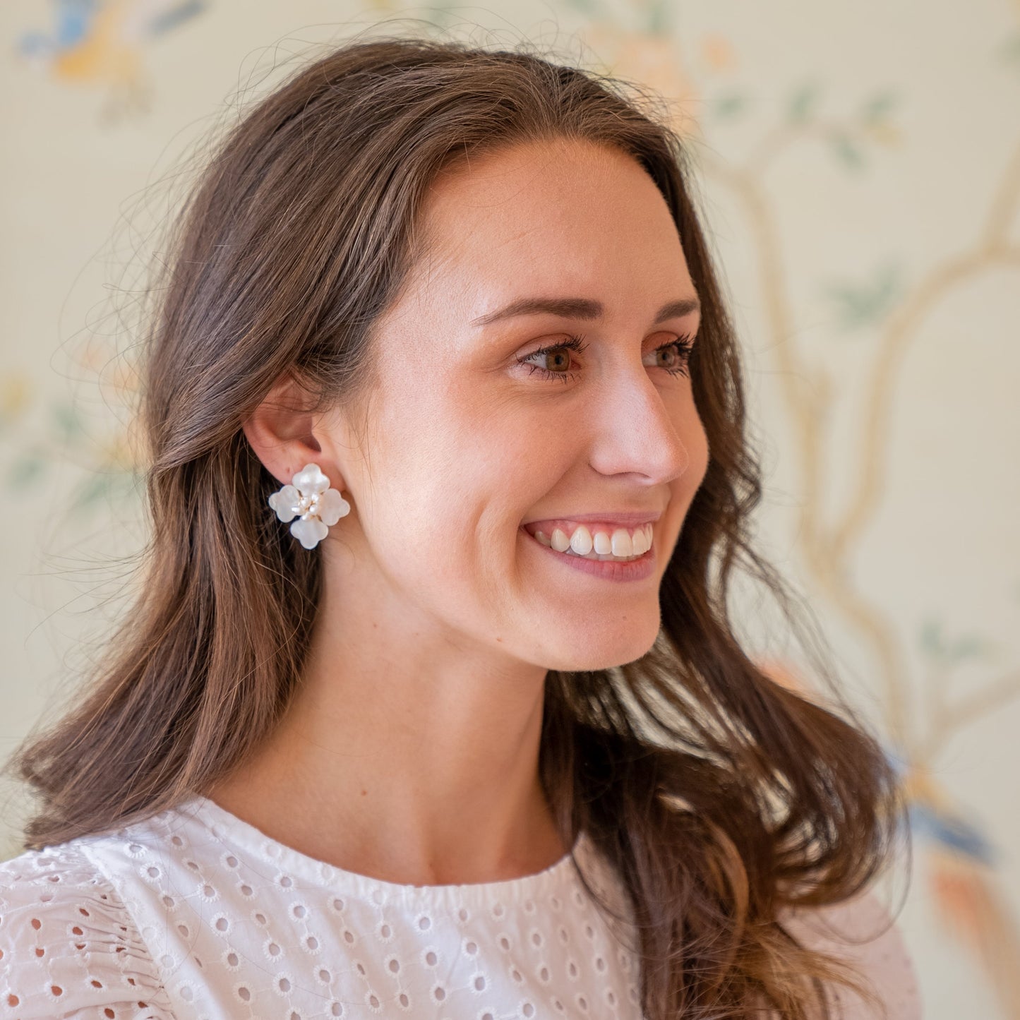 Hazen & Co. "Ruth" Earring-Mother of Pearl