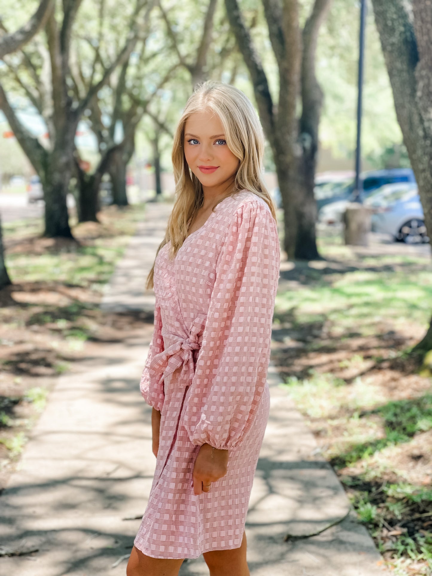 FRNCH "Acela" Dress-Pale Rose