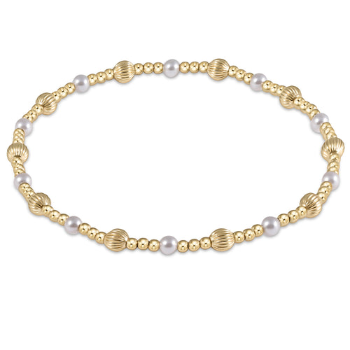 Enewton “Dignity Sincerity” Pattern 4mm Bracelet-Pearl
