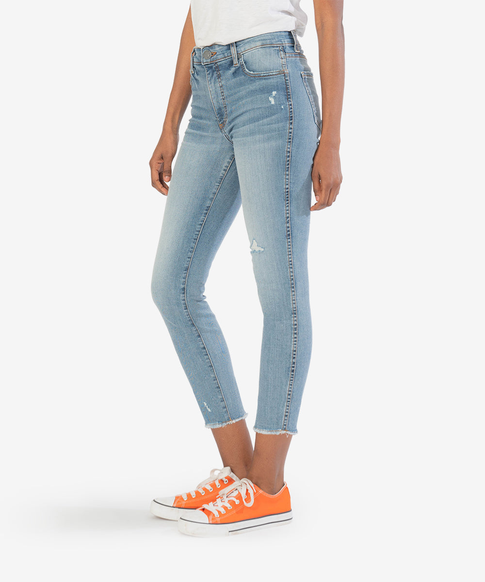 Kut from the Kloth "Connie" High Rise Fab Ab Crop-Thinker