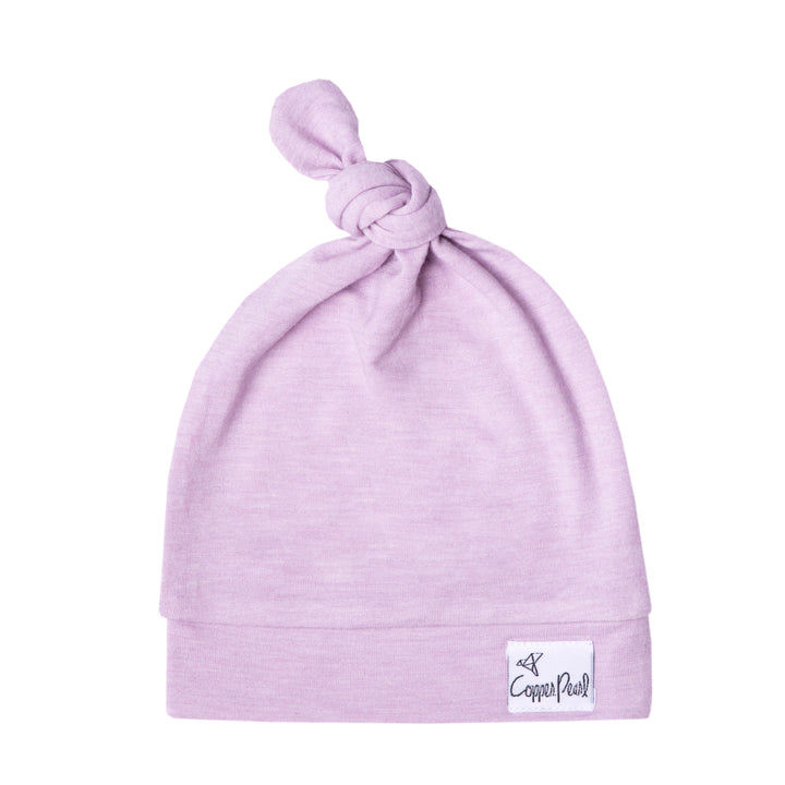 Copper Pearl Baby Beanie Top Knot Hat in 21 Colors