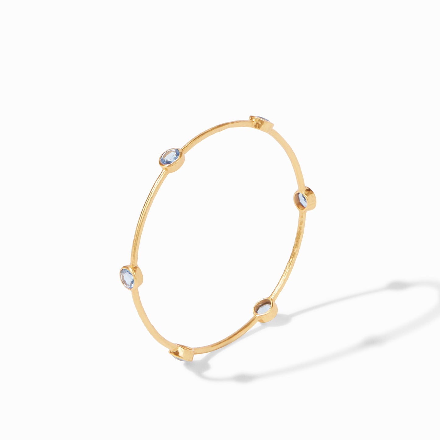 Julie Vos “Milano” Bangle Gold Clear Crystal- Medium