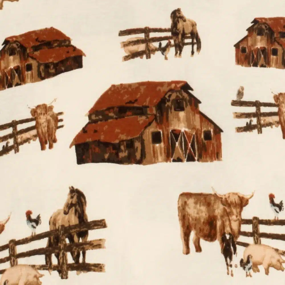 Milkbarn Kids "Homestead" Big Lovey Three-Layer Muslin Blanket