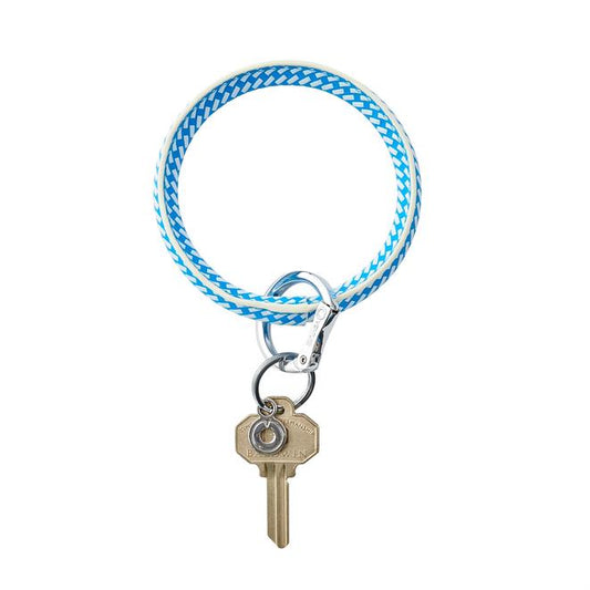 Big O Leather KeyRing - Peacock Riviera